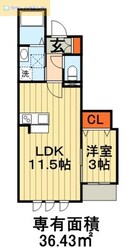 フェリオ西千葉の物件間取画像